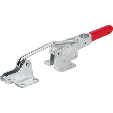 Kipp Hook Clamp L=287, 5 Steel, With Fixed Jaw, Comp:Red K1270.04000